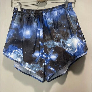 Rare Soark Marathon Shorts Universe Print shorts size Large Made in USA